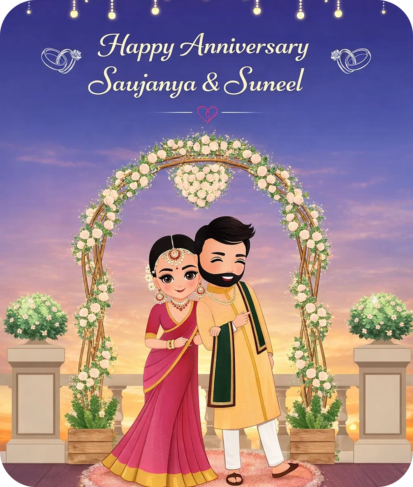 Custom AI designed thank you card